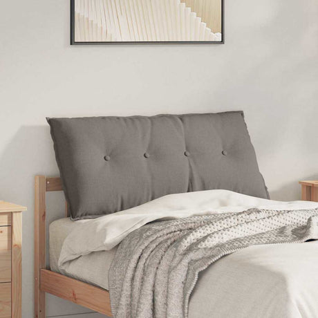 Vidaxl rugkussen taupe 100 x 19 x 50 cm stof