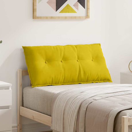 Vidaxl rugkussen geel 100 x 50 cm cordstof
