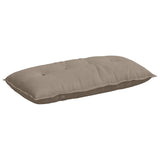 Vidaxl rugkussen taupe 100 x 50 cm microvezel stof