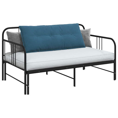 Vidaxl rugkussen blauw 120 x 50 cm cordstof