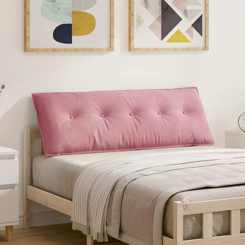 Vidaxl rugkussen roze 140 x 50 cm cordstof