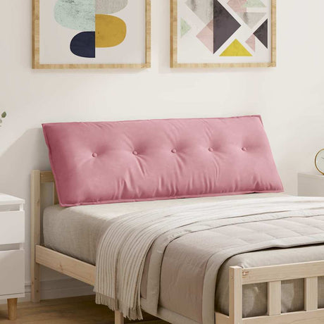 Vidaxl rugkussen roze 140 x 50 cm cordstof