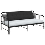 Vidaxl rugkussen zwart 160 x 50 cm microvezel stof