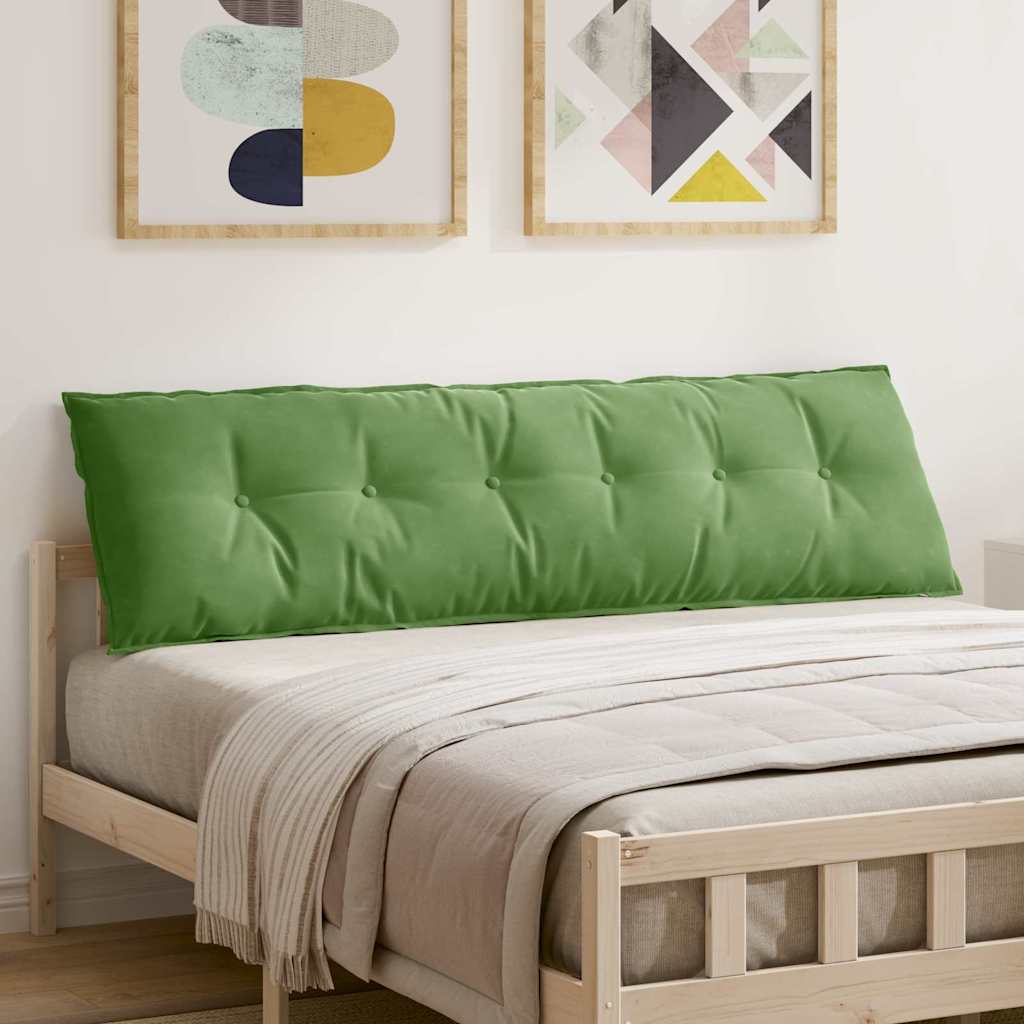 Vidaxl rugkussen lichtgroen 180 x 50 cm cordstof