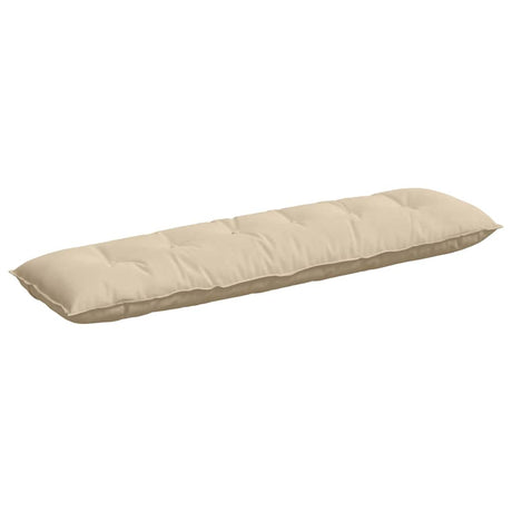 Vidaxl rugkussen crème 180 x 50 cm microvezel stof