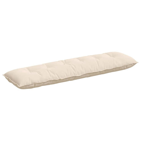 Vidaxl rugkussen beige 180 x 50 cm microvezel stof