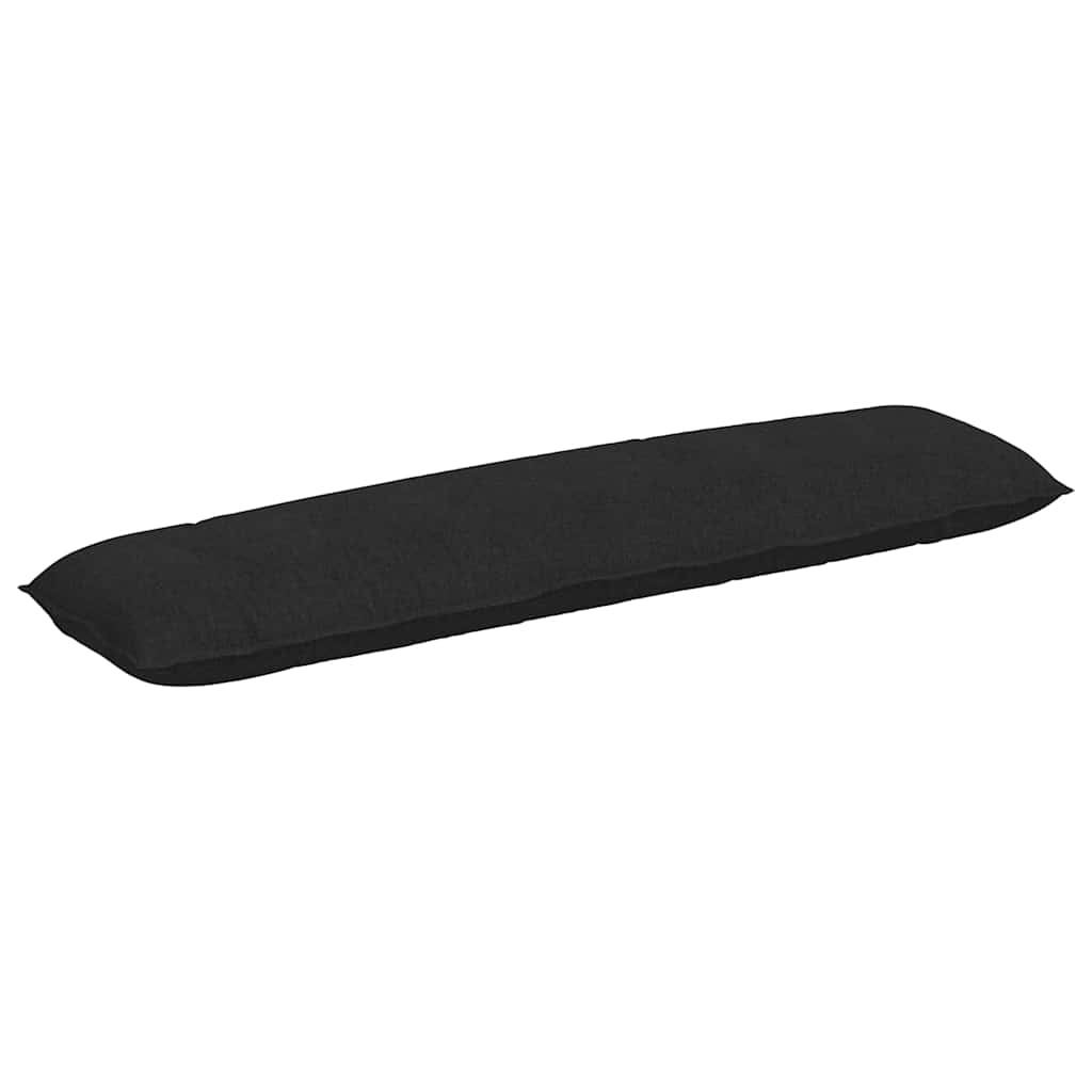 Vidaxl rugkussen zwart 200 x 19 x 50 cm stof