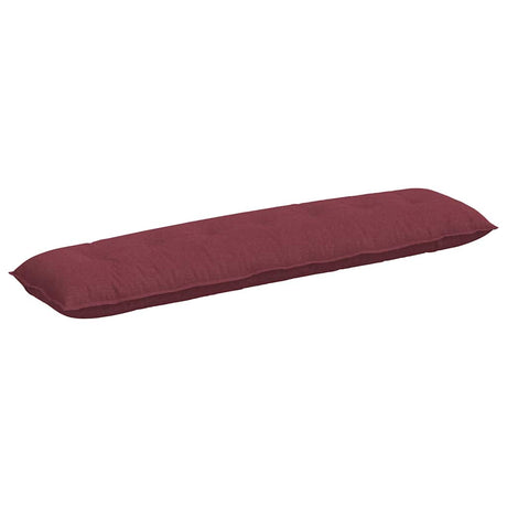 Vidaxl rugkussen wijnrood 200 x 19 x 50 cm stof