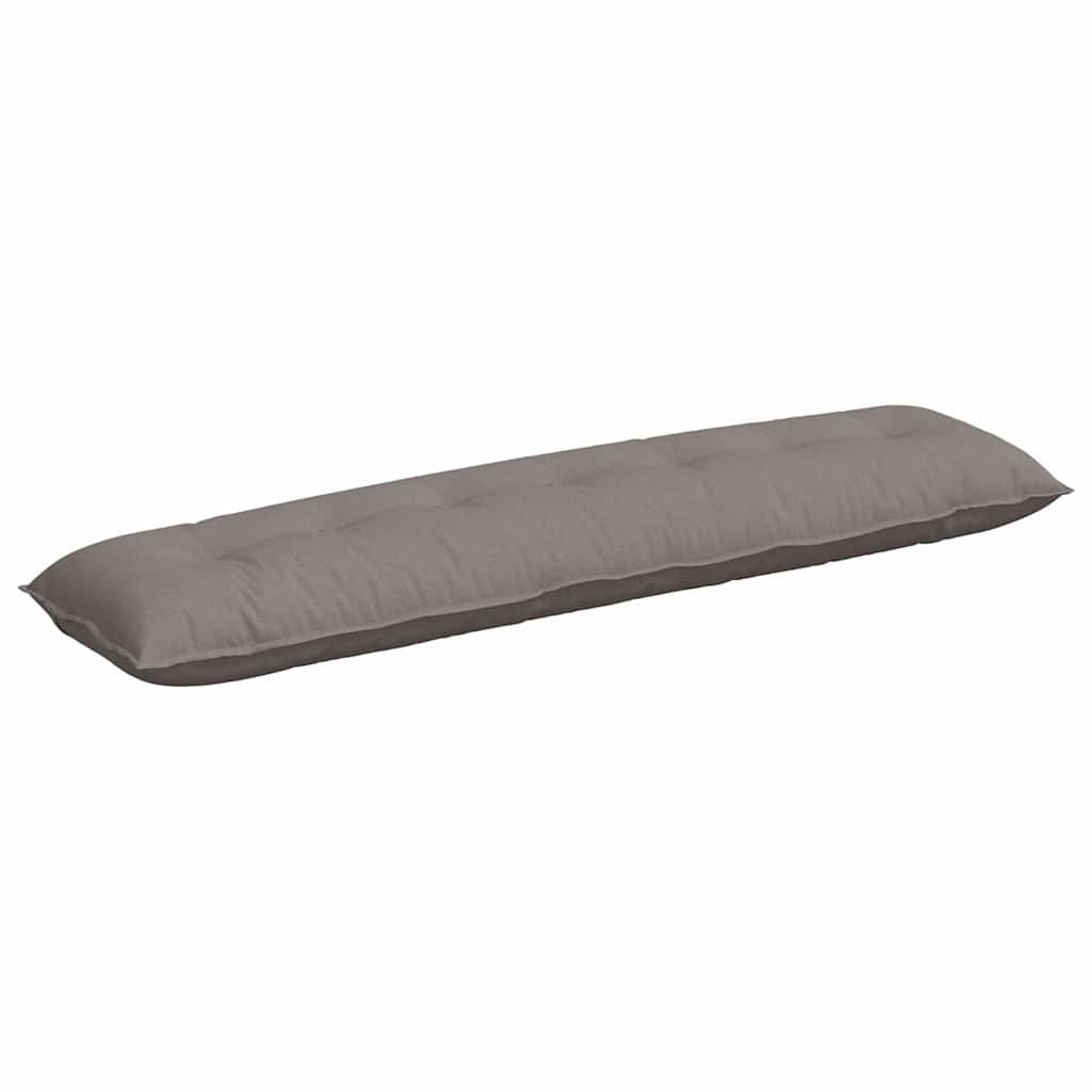 Vidaxl rugkussen taupe 200 x 19 x 50 cm stof