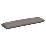Vidaxl rugkussen taupe 200 x 19 x 50 cm stof