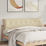 Vidaxl rugkussen crème 200 x 50 cm microvezel stof