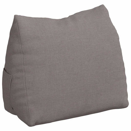 Vidaxl rugkussen taupe 45 x 20 x 35 cm stof