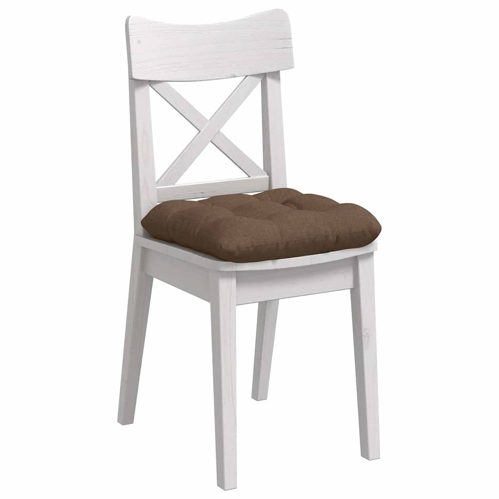 Vidaxl zitkussens 4 pcs bruin 40 x 40 x 12 cm stof