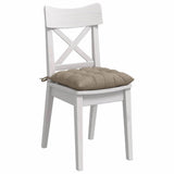 Vidaxl zitkussens 4 stuks taupe 40 x 40 x 6 cm microfibre