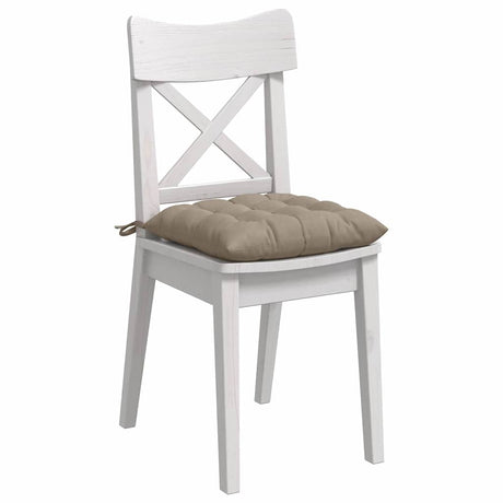 Vidaxl zitkussens 4 stuks taupe 40 x 40 x 6 cm microfibre