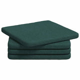 Vidaxl zitkussens 4 pcs donkergroen 40 x 40 x 3 cm stof