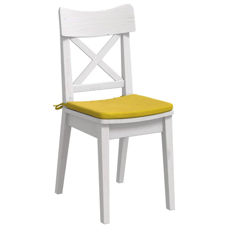 Vidaxl zitkussens 4 pcs geel 40 x 40 x 3 cm fluweel