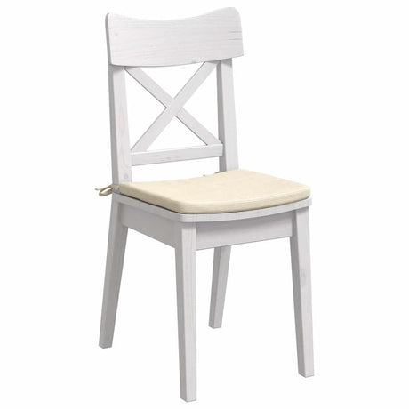 Vidaxl zitkussens 4 pcs crème 40 x 40 x 3 cm katoen stof