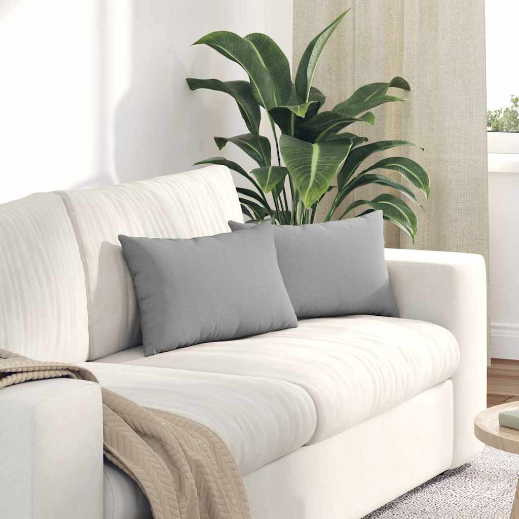Vidaxl sofa kussens 2 pcs wolkengrijs 50 x 30 cm stof