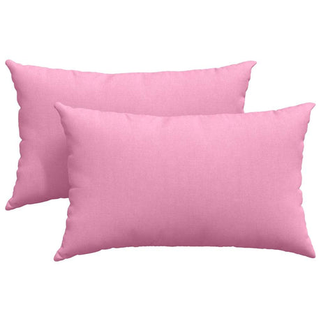 Vidaxl sofa kussens 2 pcs roze 50 x 30 cm stof
