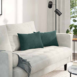 Vidaxl sofa kussens 2 stuks donkergroen 50 x 30 cm cordstof