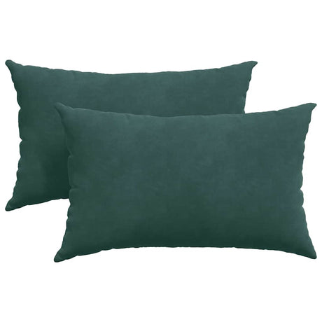 Vidaxl sofa kussens 2 stuks donkergroen 50 x 30 cm cordstof