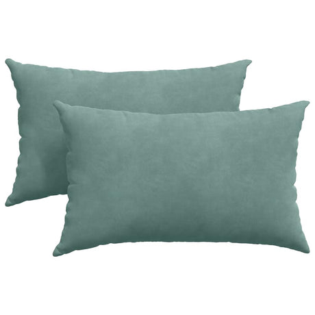 Vidaxl sofa kussens 2 stuks zeegroen 50 x 30 cm cordstof