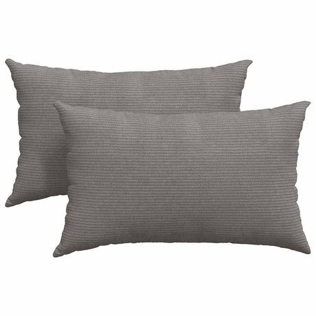 Vidaxl sofa kussens 2 stuks lichtgrijs 50 x 30 cm cordstof