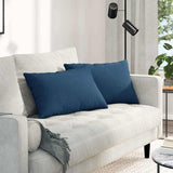 Vidaxl sofa kussens 2 pcs blauw 60 x 40 cm stof