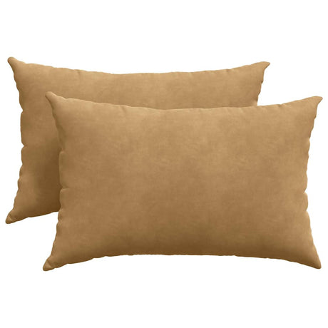 Vidaxl sofa kussens 2 stuks bruin 60 x 40 cm cordstof