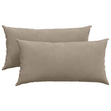 Vidaxl sofa kussens 2 stuks taupe 80 x 40 cm stof