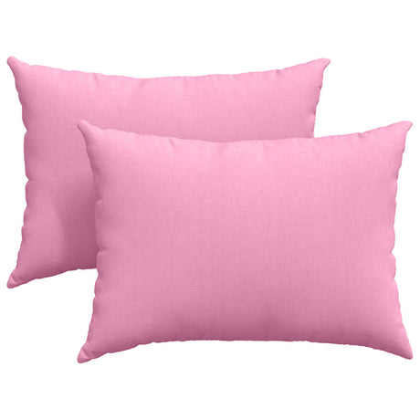Vidaxl sofa kussens 2 pcs roze 70 x 50 cm stof