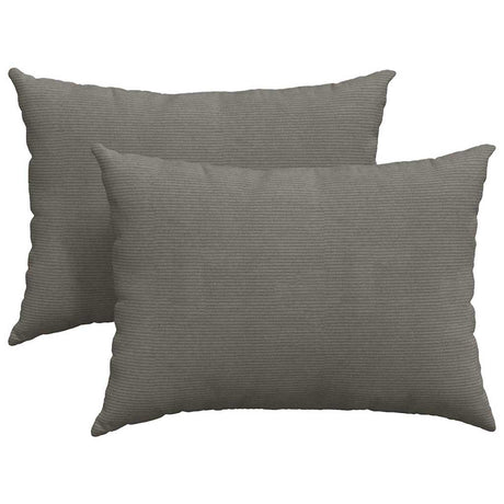 Vidaxl sofa kussens 2 stuks lichtgrijs 70 x 50 cm cordstof
