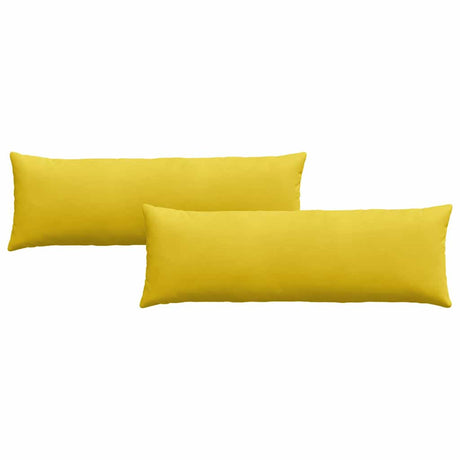 Vidaxl sofa kussens 2 stuks geel 120 x 40 cm cordstof