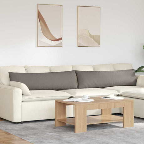 Vidaxl sofa kussens 2 stuks taupe 145 x 40 cm stof