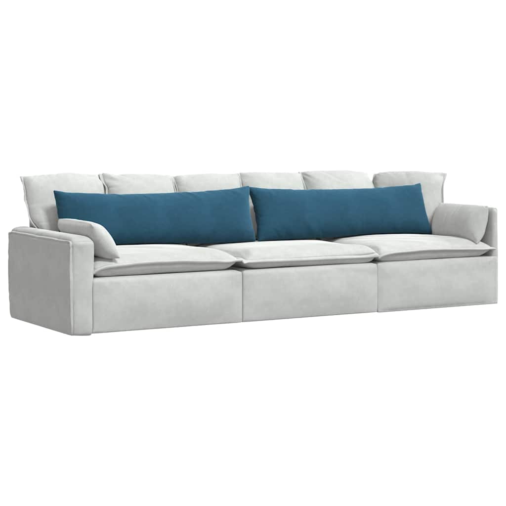 Vidaxl sofa kussens 2 stuks blauw 145 x 40 cm cordstof
