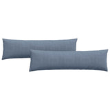 Vidaxl sofa kussens 2 stuks blauw 145 x 40 cm cordstof