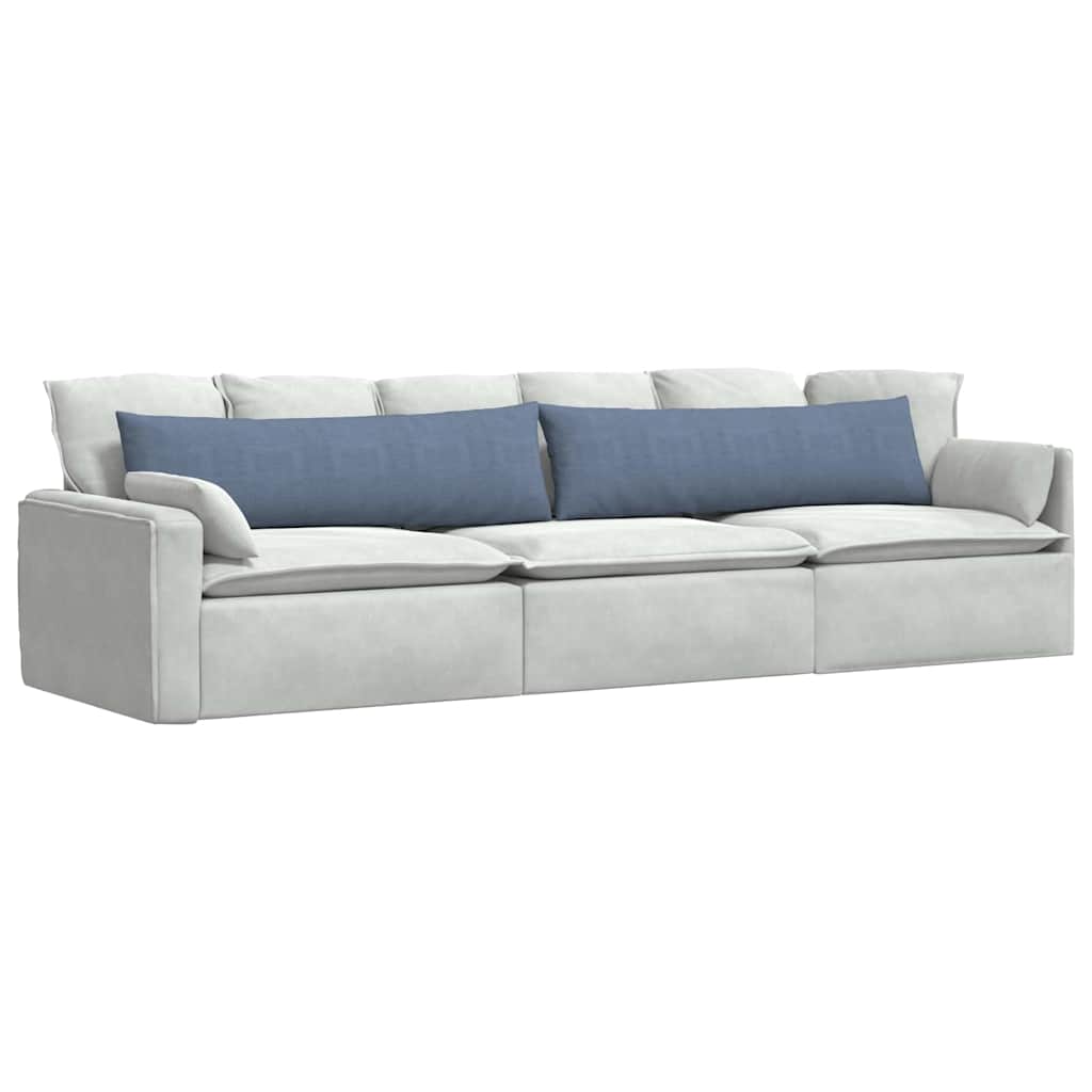 Vidaxl sofa kussens 2 stuks blauw 145 x 40 cm cordstof
