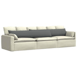 Vidaxl sofa kussens 2 pcs donkergrijs 200 x 40 cm stof