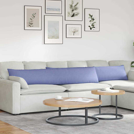 Vidaxl sofa kussens 2 pcs jeans blauw 200 x 40 cm stof