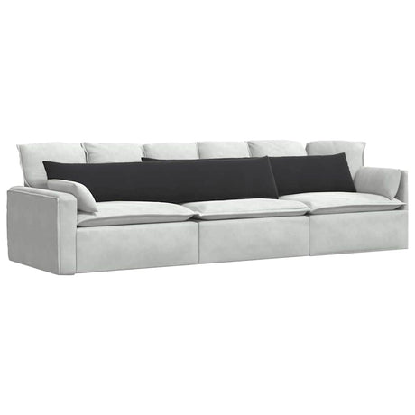 Vidaxl sofa kussens 2 stuks zwart 200 x 40 cm cordstof