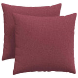 Vidaxl sofa kussens 2 pcs wijnrood 45 x 45 cm stof