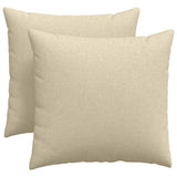 Vidaxl sofa kussens 2 pcs crème 45 x 45 cm stof