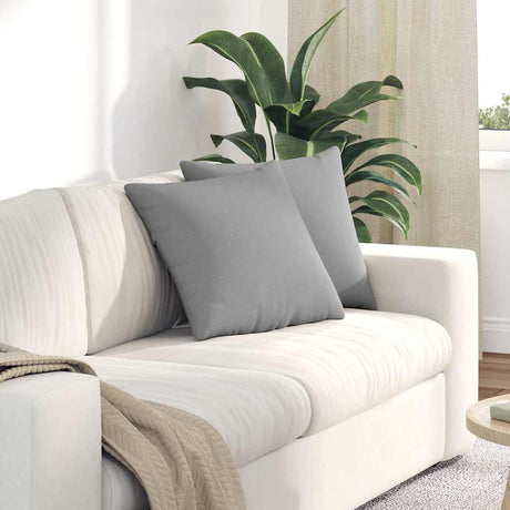 Vidaxl sofa kussens 2 pcs wolkengrijs 45 x 45 cm stof