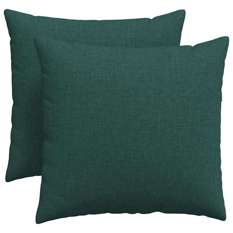 Vidaxl sofa kussens 2 pcs donkergroen 50 x 50 cm stof