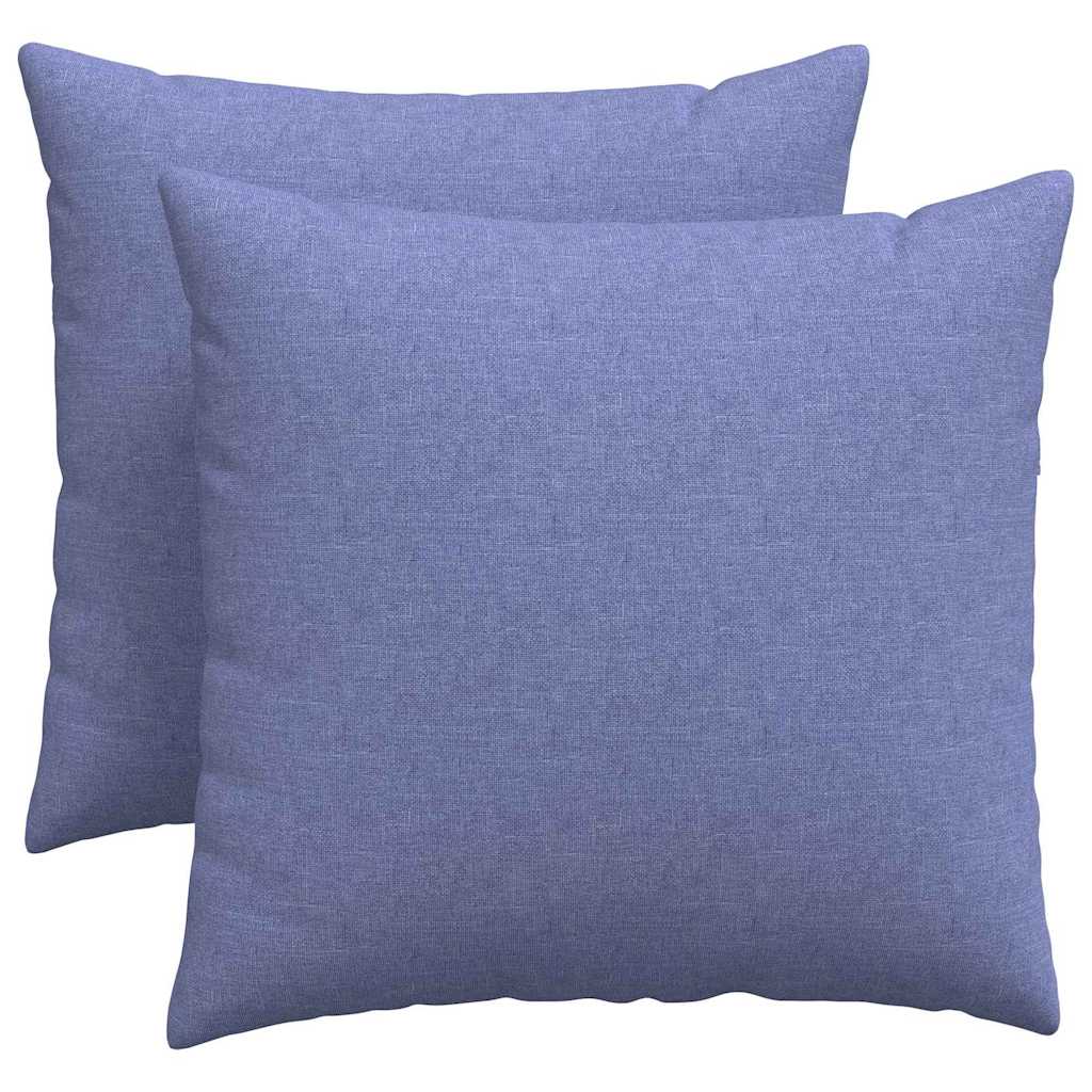 Vidaxl sofa kussens 2 pcs jeans blauw 50 x 50 cm stof