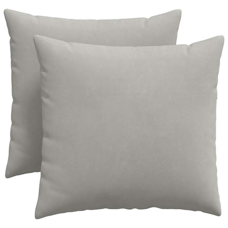 Vidaxl sofa kussens 2 stuks lichtgrijs 50 x 50 cm stof