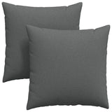 Vidaxl sofa kussens 2 pcs donkergrijs 60 x 60 cm stof