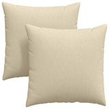 Vidaxl sofa kussens 2 pcs crème 60 x 60 cm stof