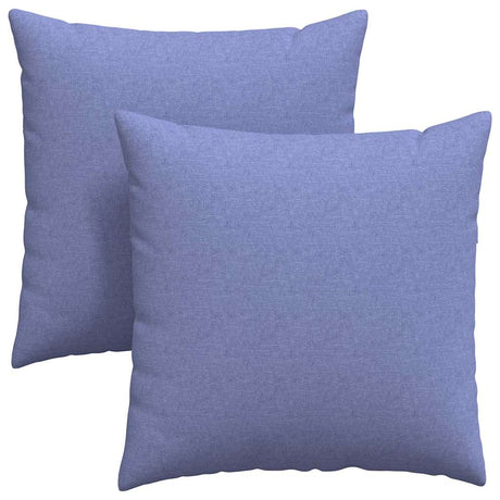 Vidaxl sofa kussens 2 pcs jeans blauw 60 x 60 cm stof